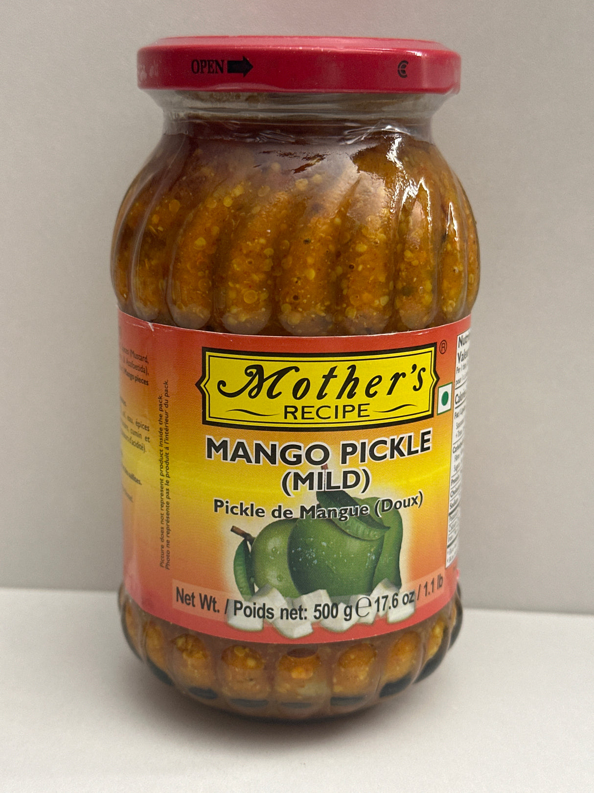 MOTHERS MANGO PICKLE MILD 500GM*