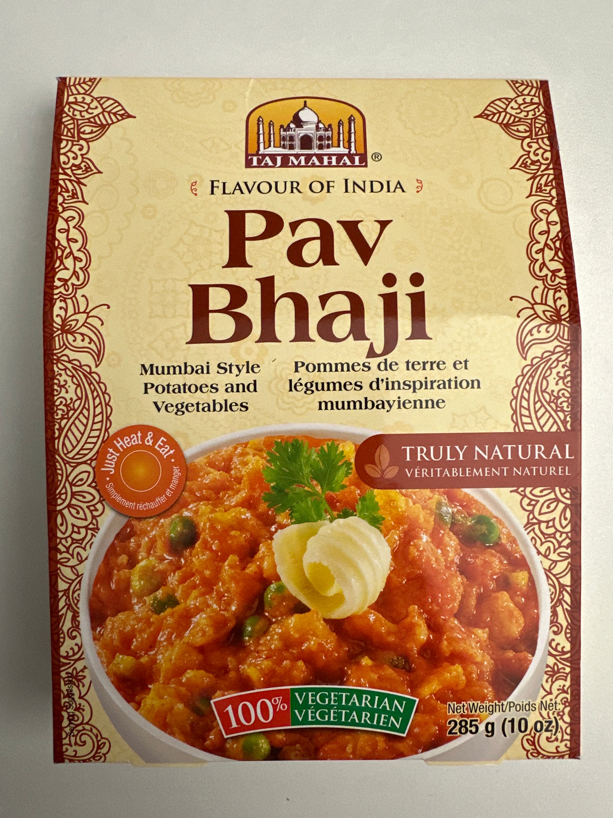 TAJ MAHAL PAV BHAJI READY TO EAT 285 GM