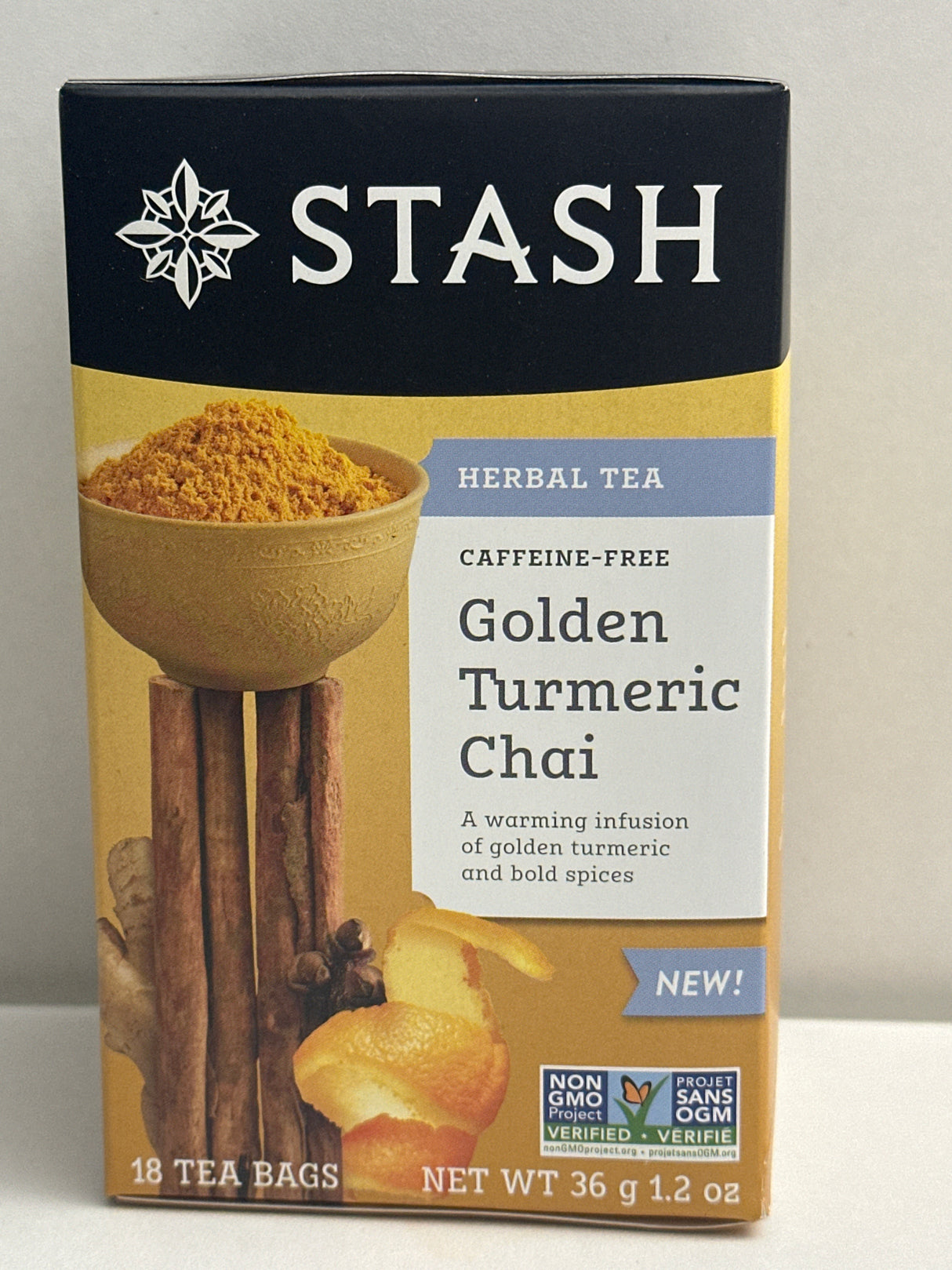 STASH GOLDEN TURMERIC CHAI 18 BAGS