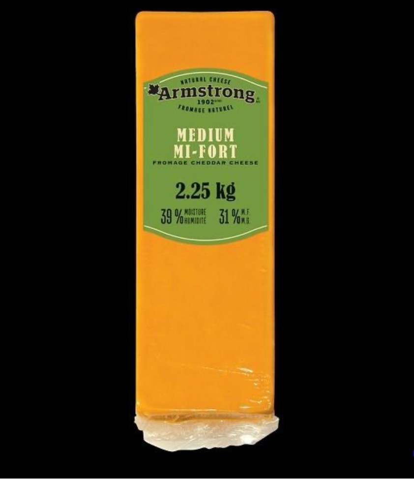 C-ARMSTRONG YL MEDIUM CHEDDAR 4 X 2.25 KG