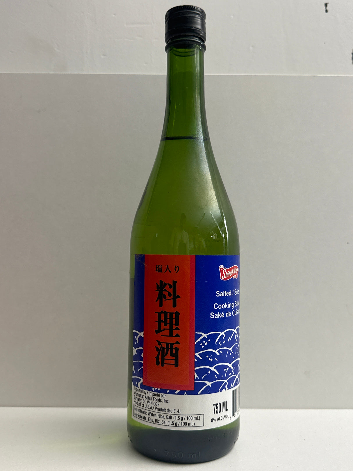 SHIRAKIKU SALTED COOKING SAKE (USA) 750ML