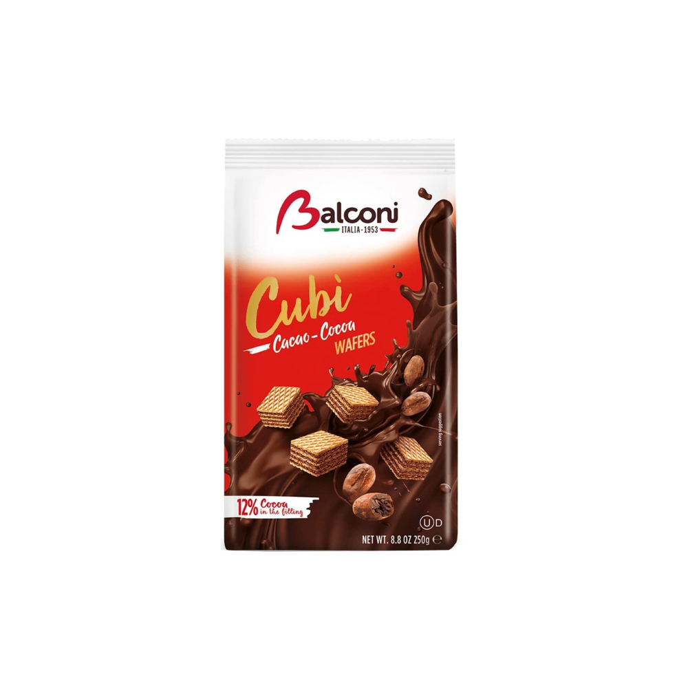 BAL WAFERS CUBI COCOA 250GR