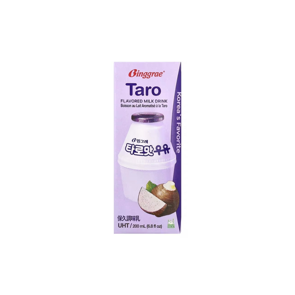 BINGGRAE TARO FLAVOURED MILK DRINK 200 ML X 6 PKT