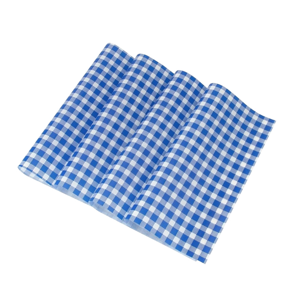 BLUE CHECKER PAPER (WAX PAPER) 12X12' 2000 PCS