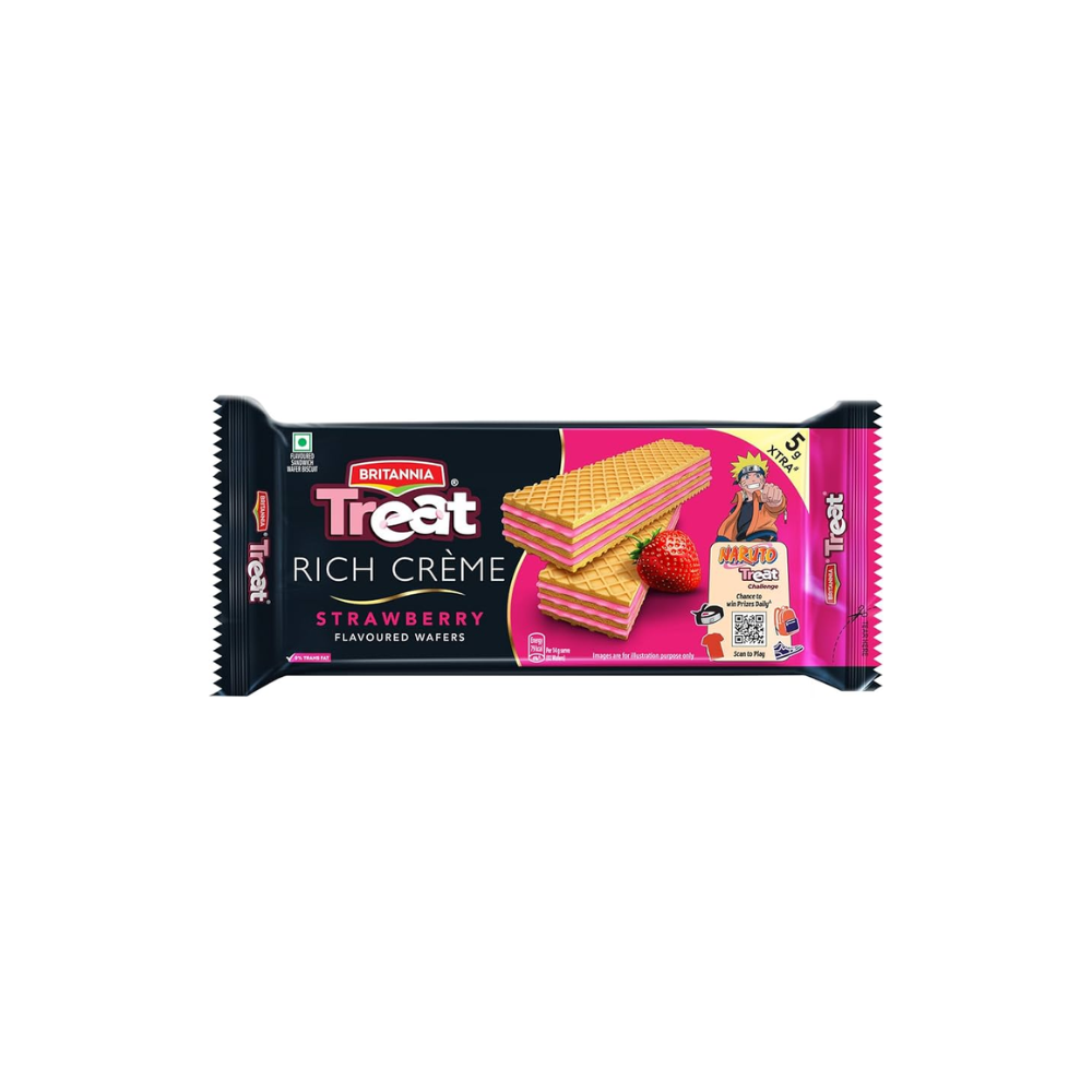 BR - TREAT CREAM WAFER STRAWBERRY 150 GM