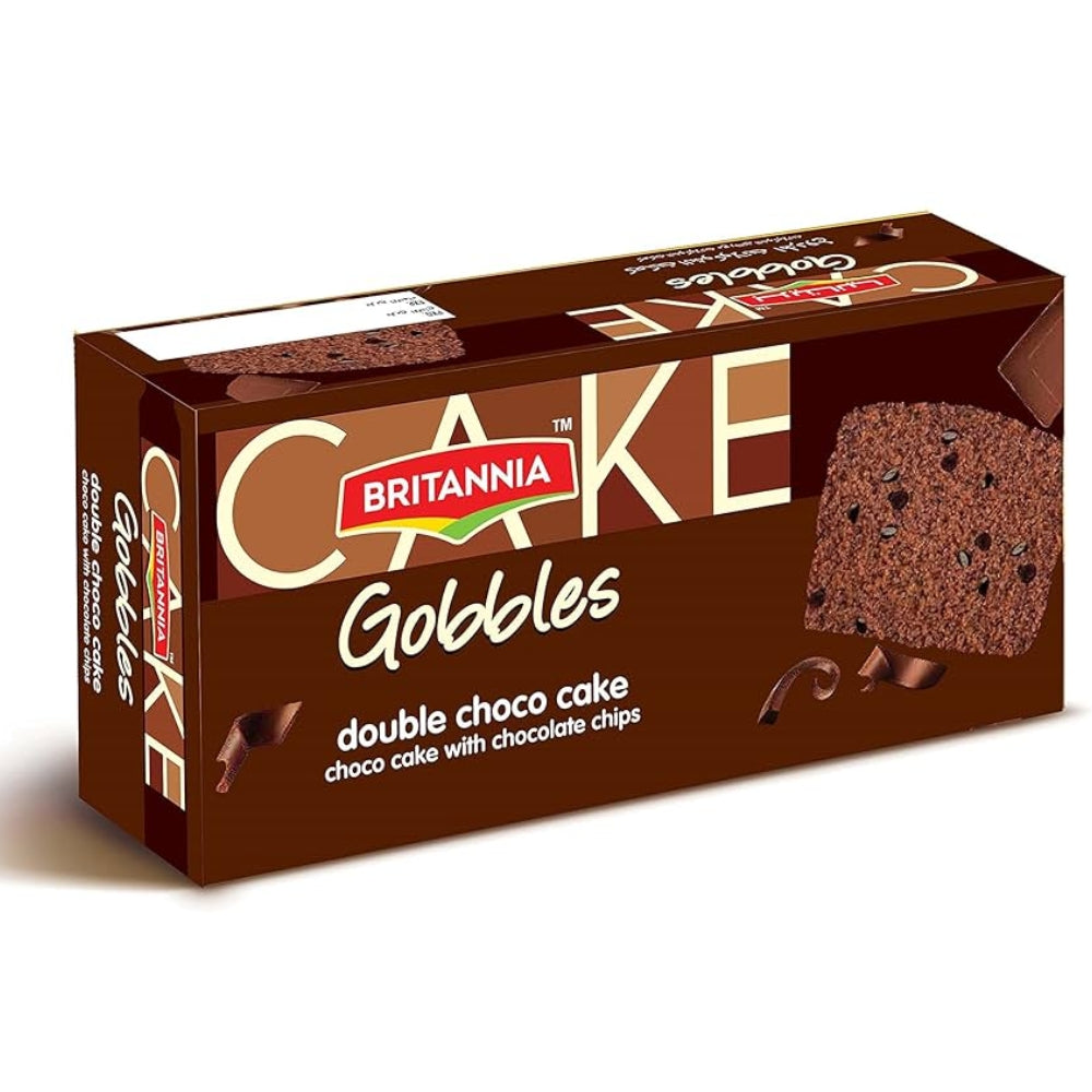 BRITANNIA GOBBLES DOUBLE CHOCOLATE Â CAKE 250 GM
