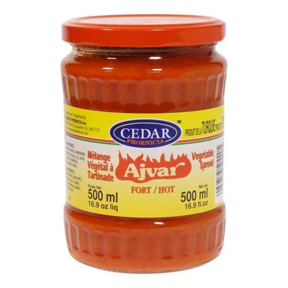 CEDAR AJVAR SAUCE HOT 500ML