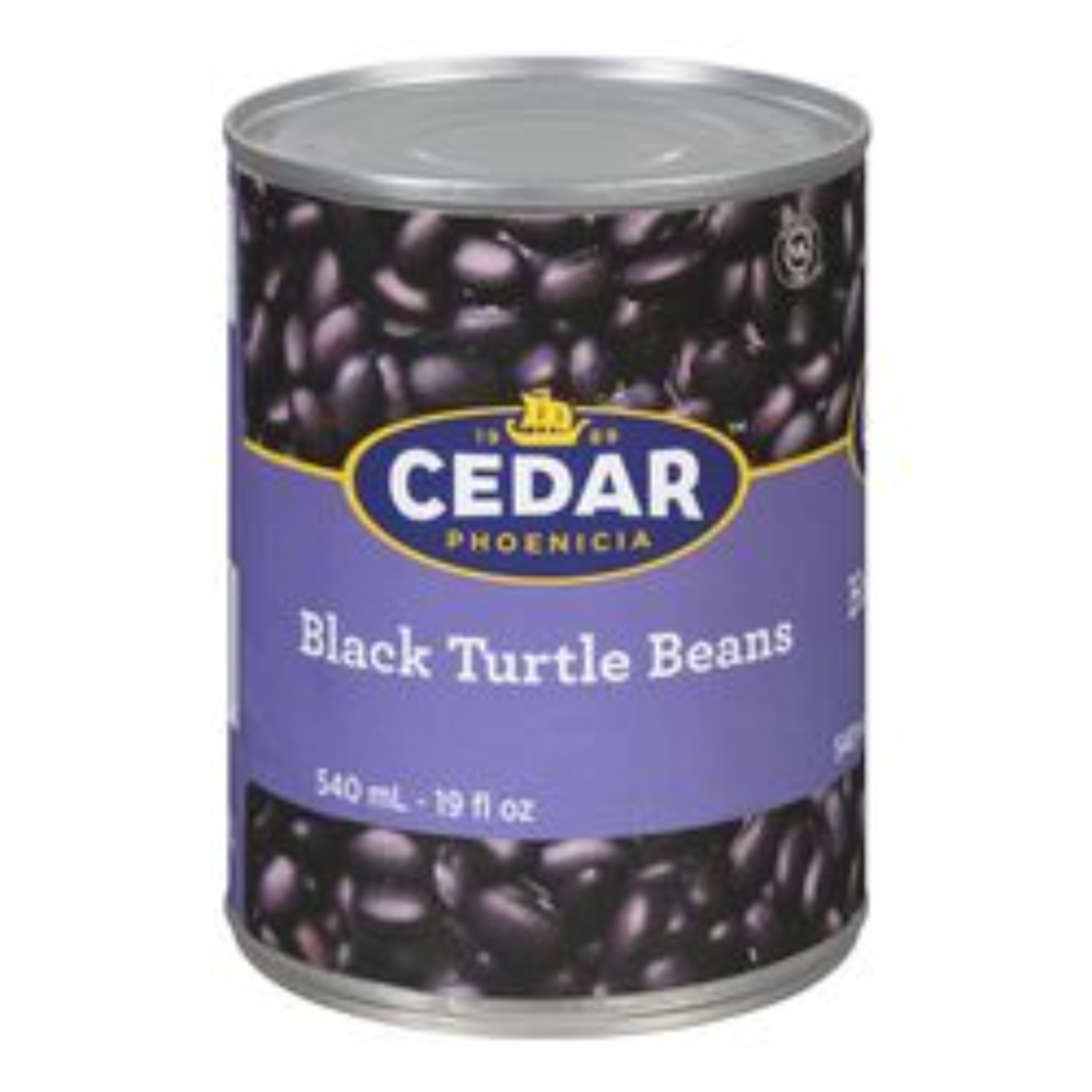 CEDAR BLACK TURTLE BEANS 540ML