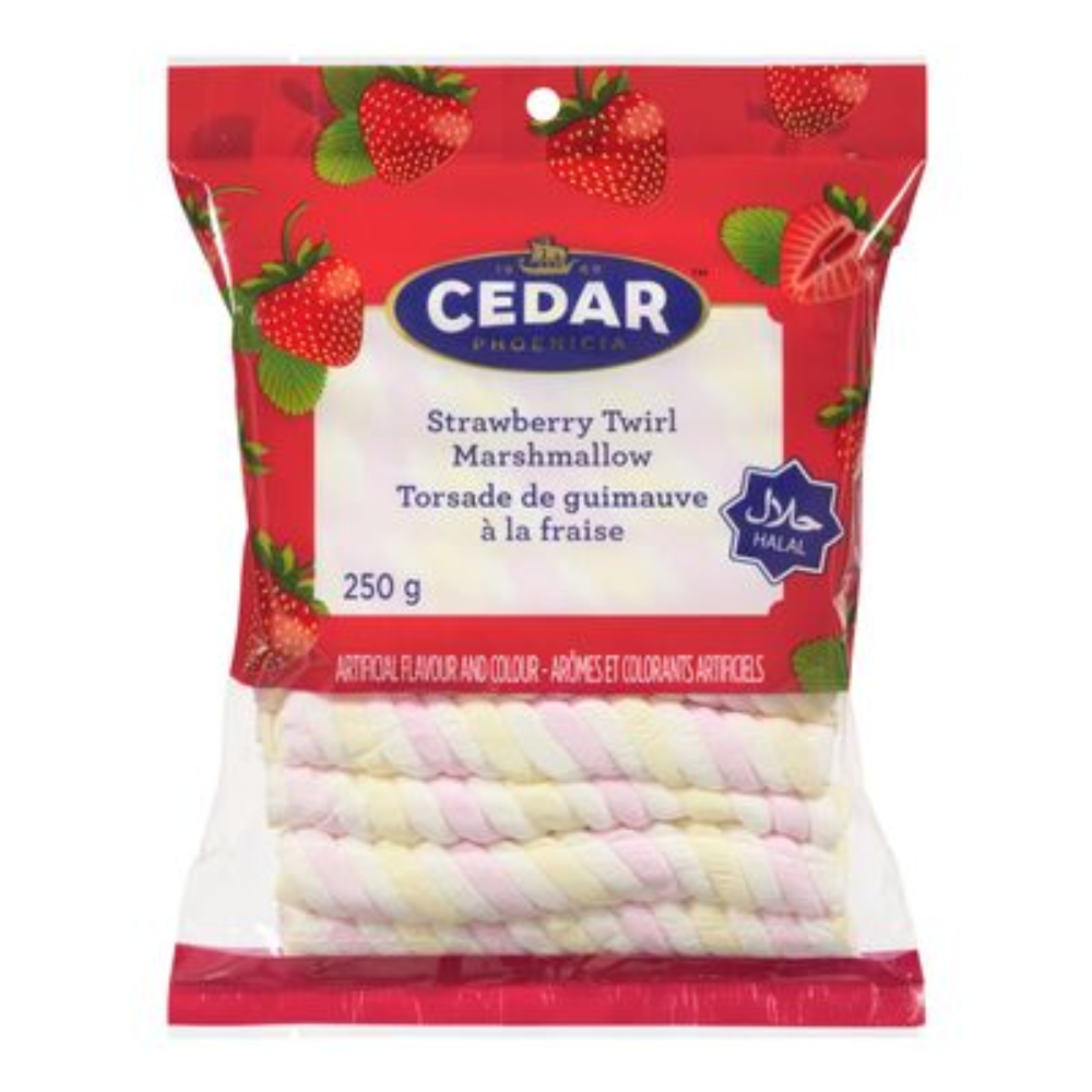CEDAR STRAWBERRY TWIRL MARSHMELLOW 250 GM