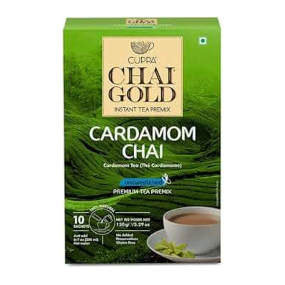 CHAI GOLD CARDAMOM CHAI  UNSWEETENED 12 X 150G