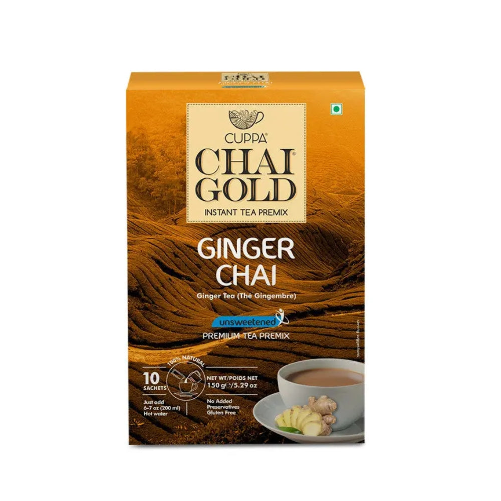 CHAI GOLD GINGER CHAI  UNSWEETENED 12 X 140G