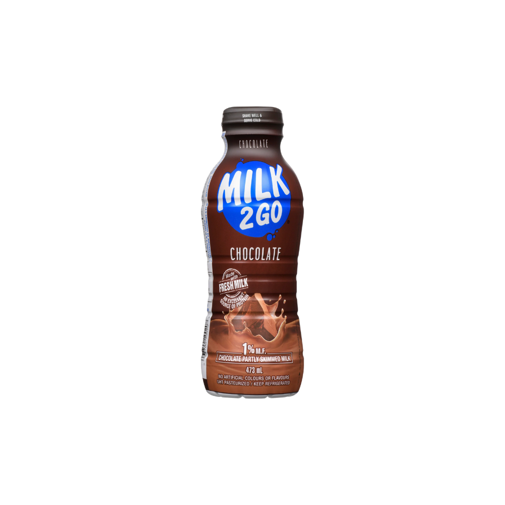 CHOCOLATE MILK 2GO 473 ML 1 % MF