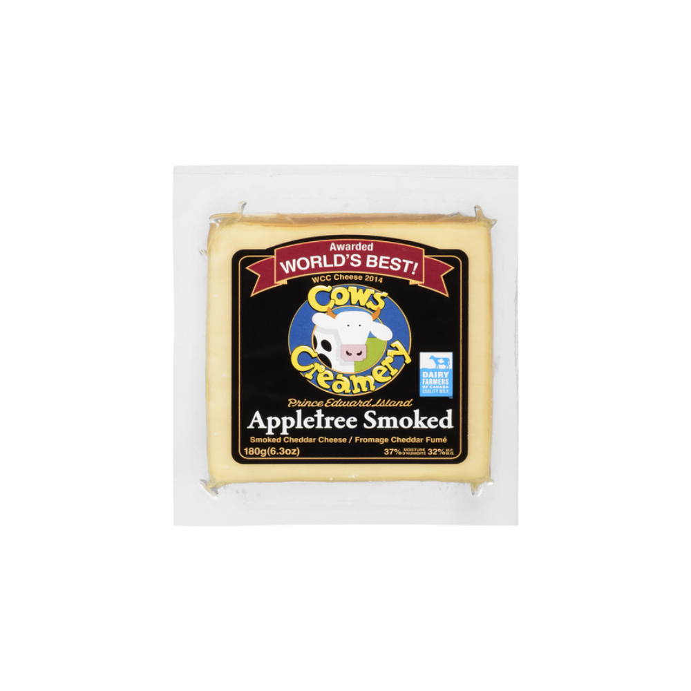 COWS CHEDDAR APPLE TREE SMK CHEESE 180 GM