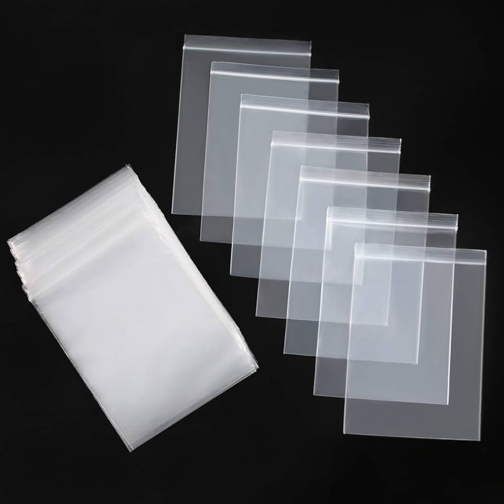 Clear plastic reclosable bags Large 250pcs