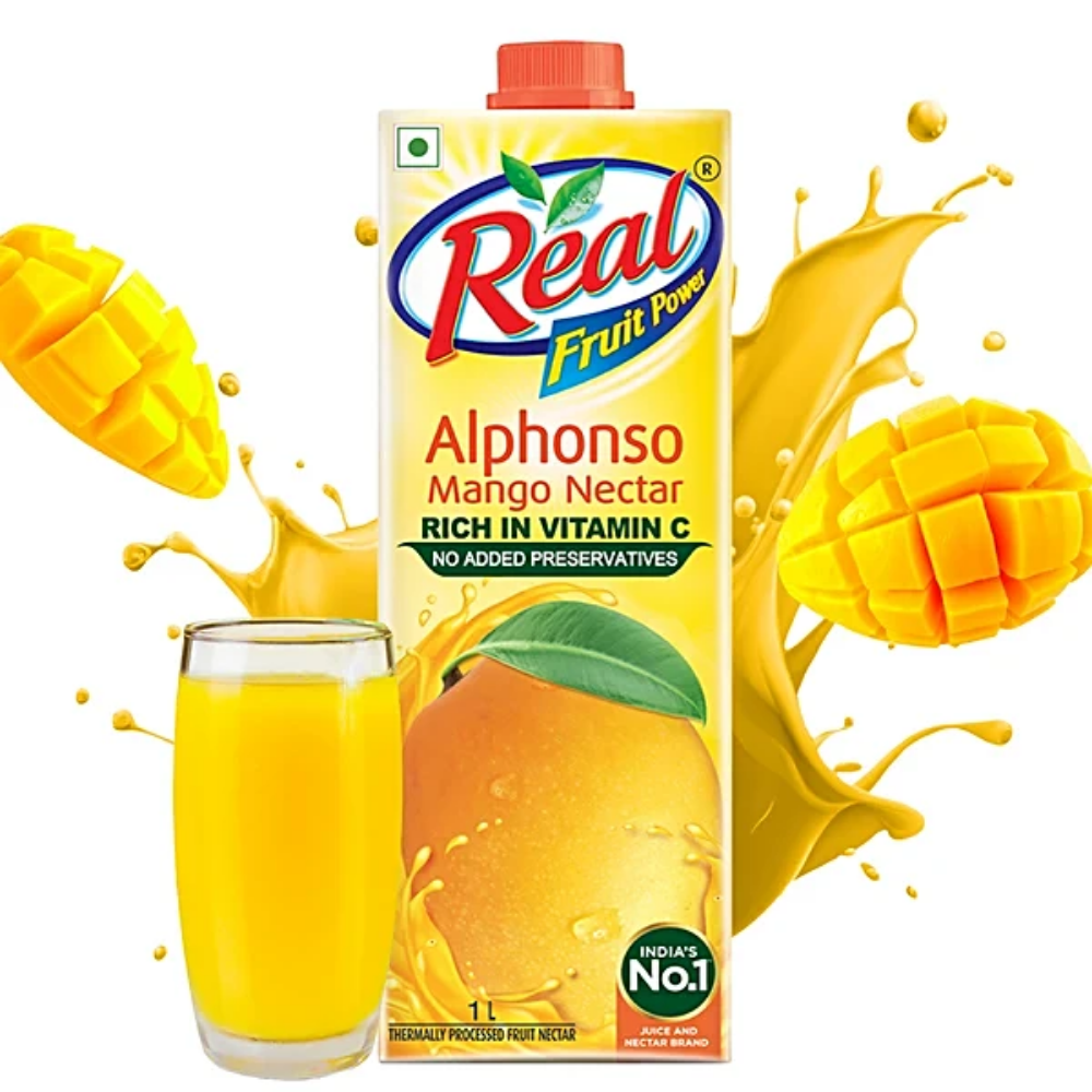 DABUR REAL ALPHONSO MANGO JUICE 1 LTR