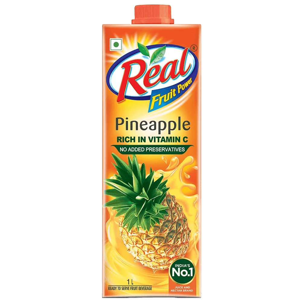 DABUR REAL PINEAPPLE NECTAR 1 LTR