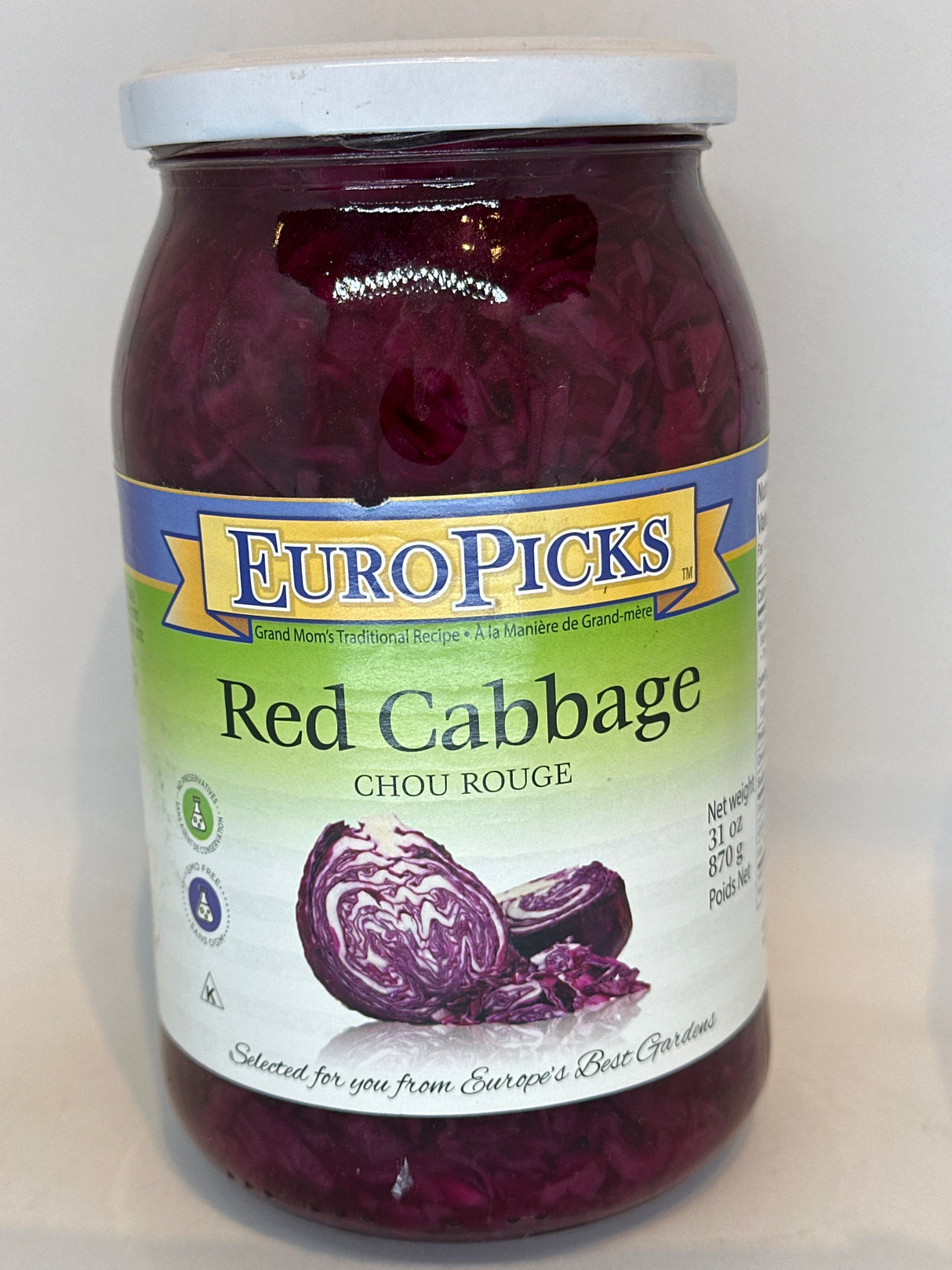 EUROPICKS RED CABBAGE 870G