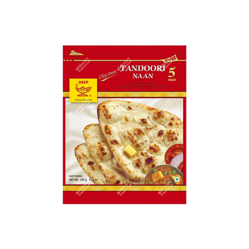 DEEP  FROZEN TANDOORI PLAIN NAAN- 5 PCS