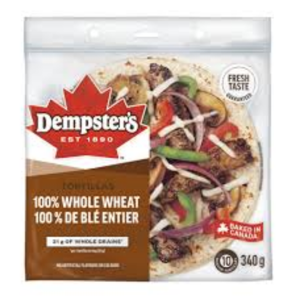 DEMPSTER’S TORTILLAS WHOLE WHEAT 10’S