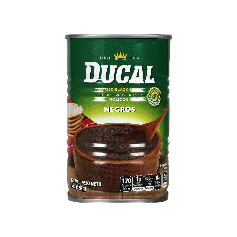 DUCAL REFRIED BLACK BEANS 15 OZ