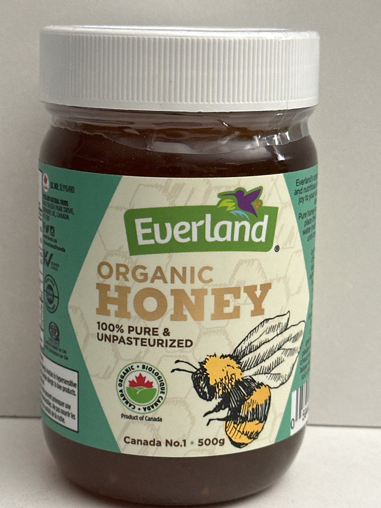 EVERLAND ORGANIC HONEY 500G