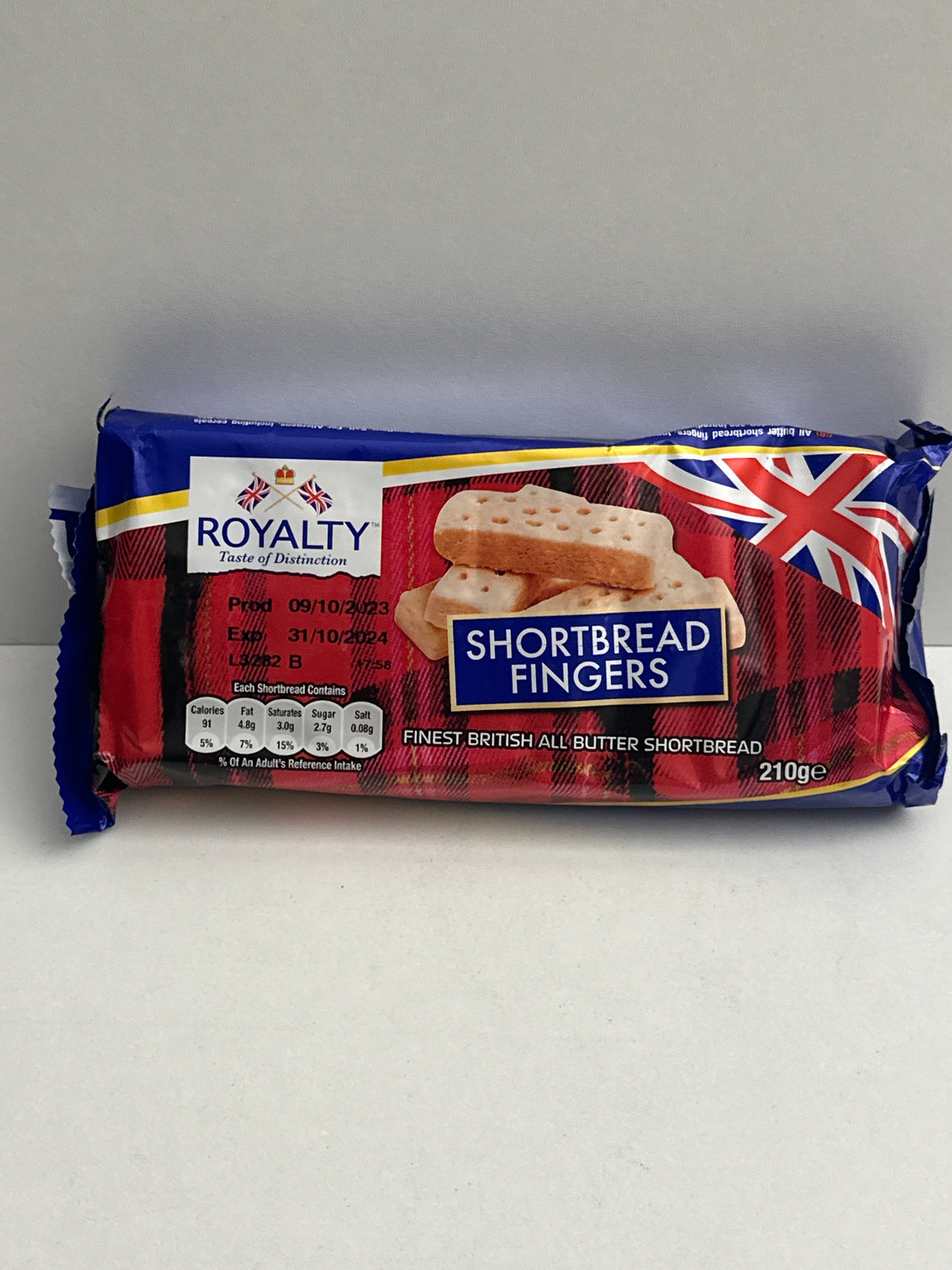ROYALTY SHORTBREAD FINGER 210G