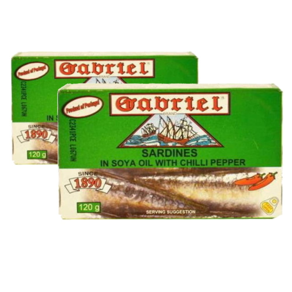 GABRIEL SARDINE IN SOYA OIL WITH PICKLE FLAVOR 120G