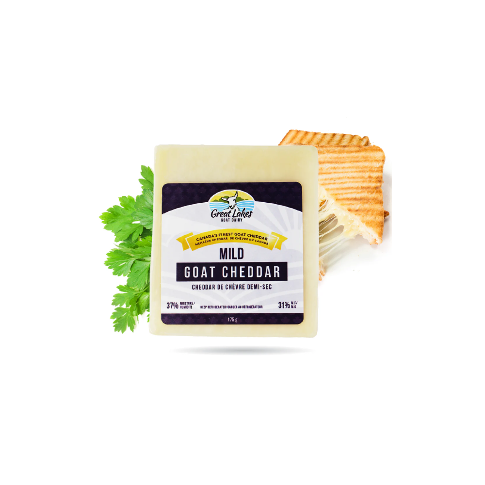GL GOAT CHEDDAR MILD CHEESE 175 GM