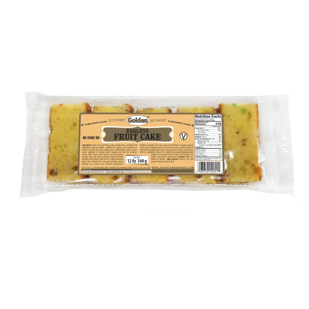GOLDEN FRUIT EGGLESS CAKE 340 GM