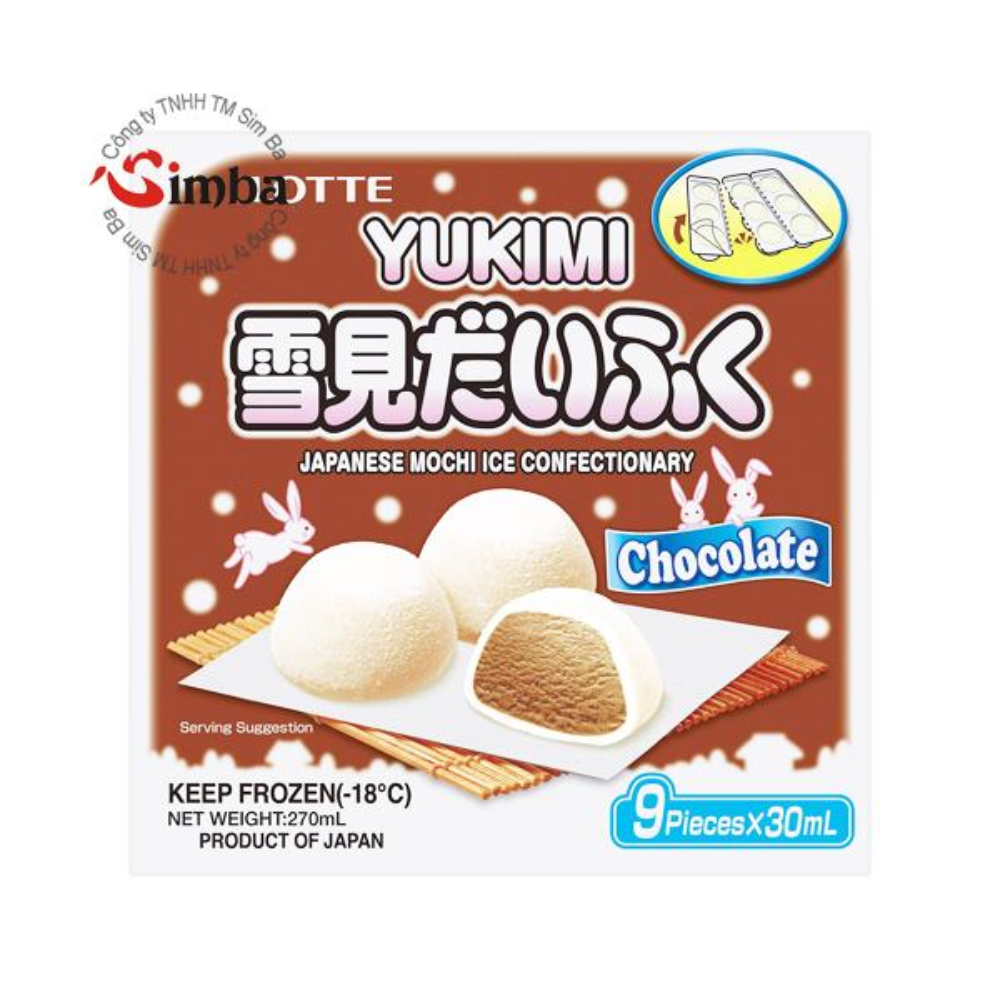 ICE CONF MINI YUKIMI DAIFUKU CHOCOLATE 270ML