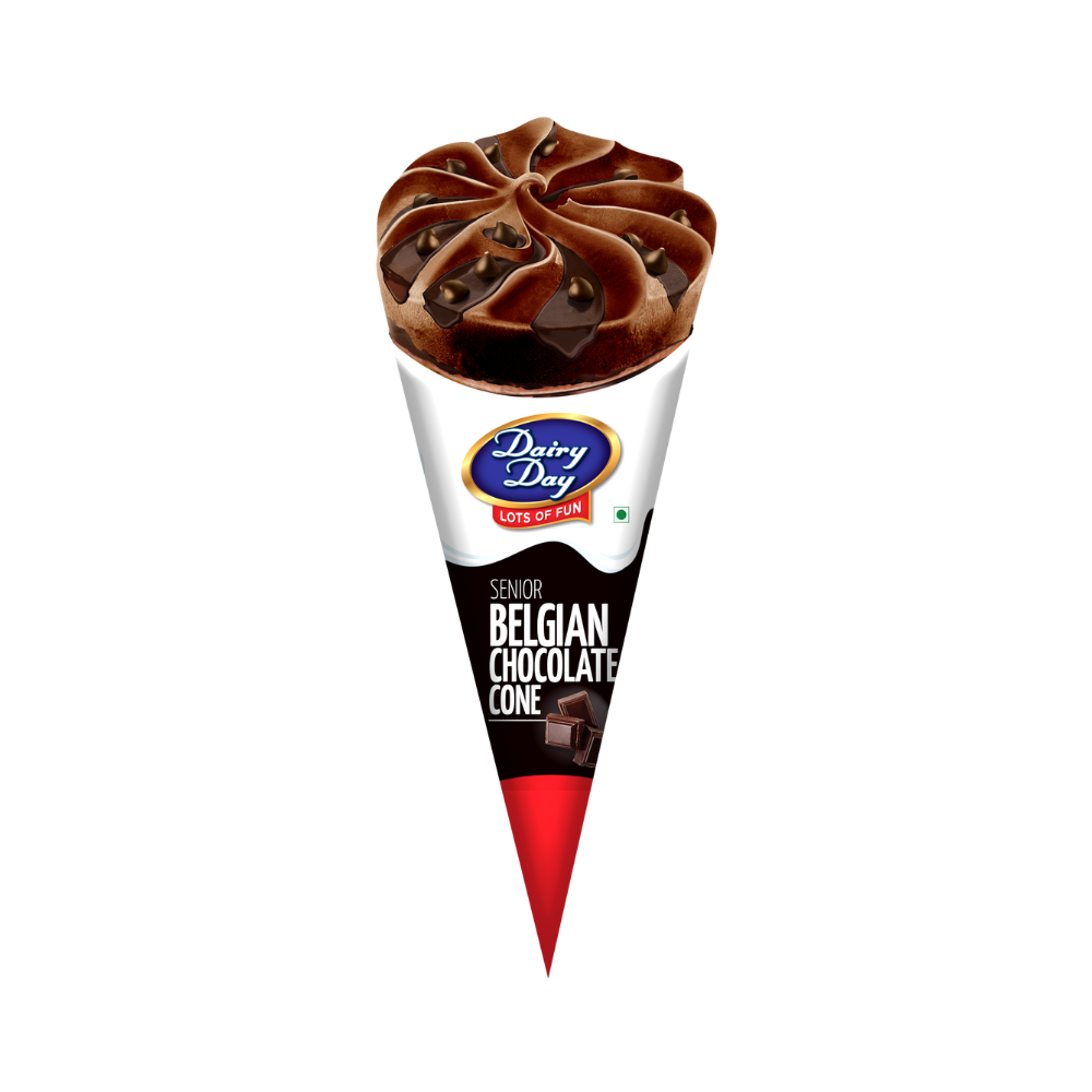 ICE CREAM BELGIANCHOCO CONE CHATERAISE 4PC