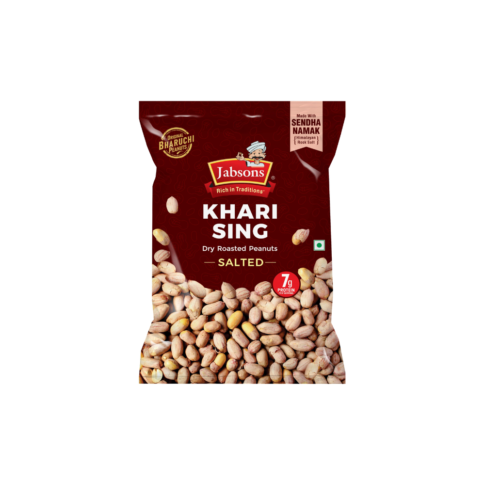 JABSONS PEANUT W/SKIN KHARI SING  400 GM