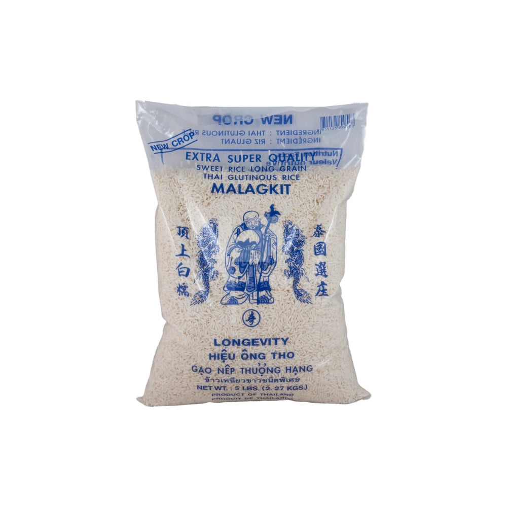 LONGEVITY THAI SWEET LONG GRAIN GLUTINOUS RICE 5 LBS