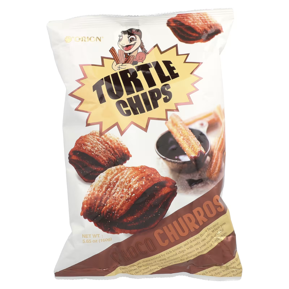 L ORION)TURTLE CHIPS-CHOCO CHURROS 160G X 14