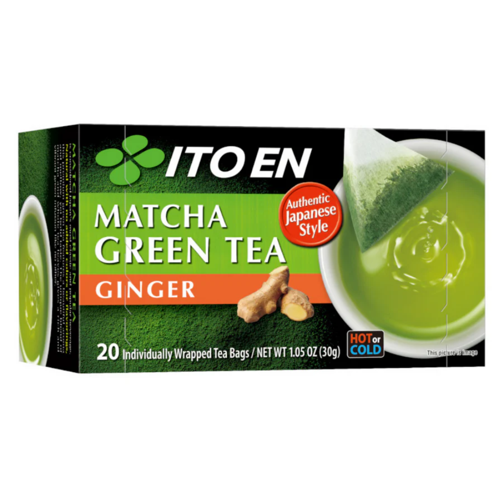 MATCHA GREEN TEA BAG GINGER 20 PC