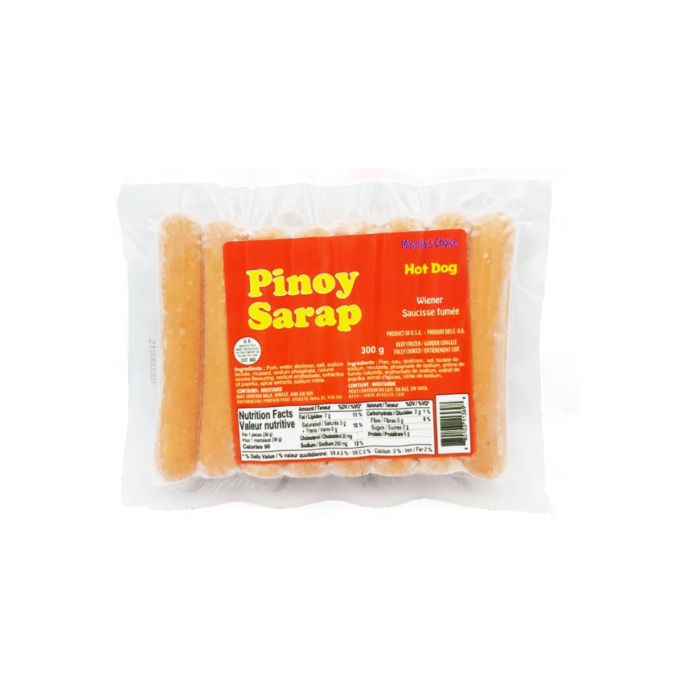 MC PINOY SARAP HOT DOG REG 300 GM