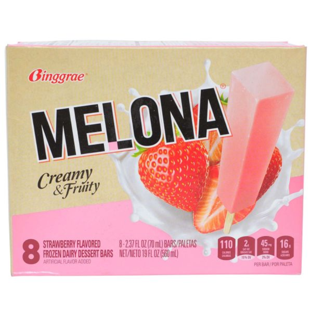 MELONA STRAW BRY CREAMY & FRUITY 8 EACH