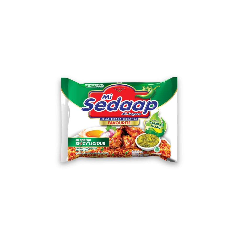 MI SEDAAP SOUP PCURRY  MI GORENG SPICYLICIOUS 89GX5