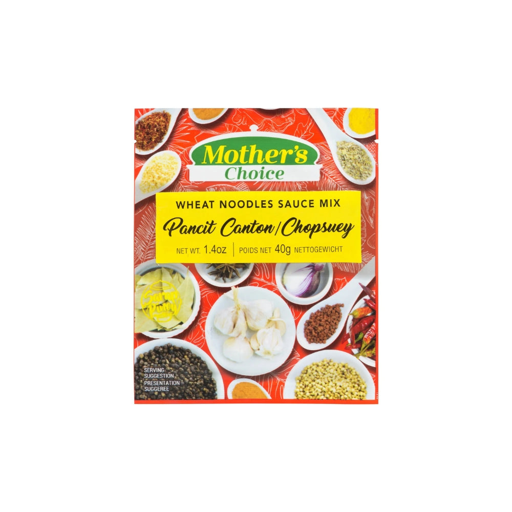 MOTHERS CHOICE WHEAT NOODLES SAUCE MIX PANCIT CANTON 40 GM