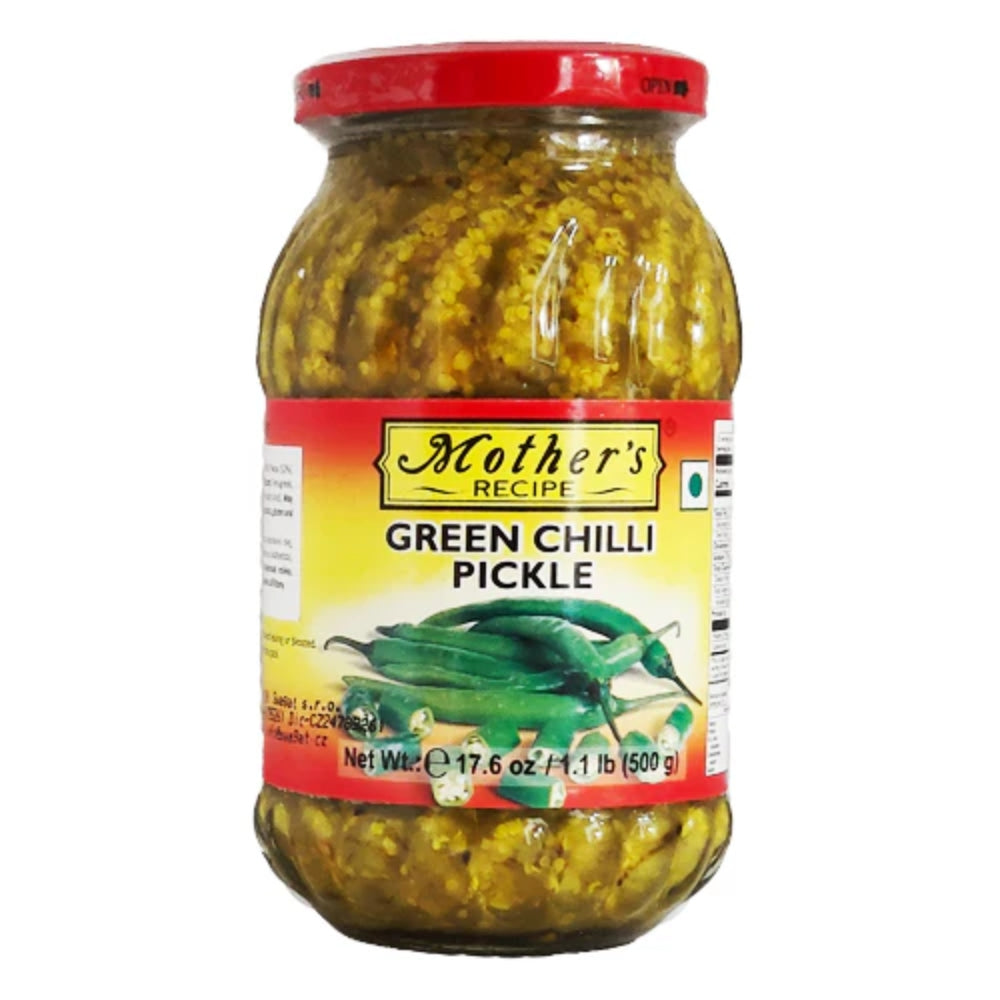 MOTHERS GREEN CHILLI PICKLE 500G