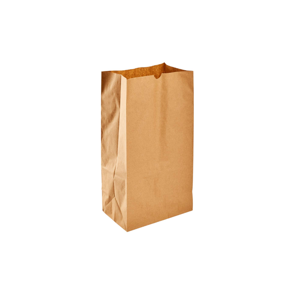 NATURAL PACKING BROWN PAPER BAG 9.75X6X16 500/CS