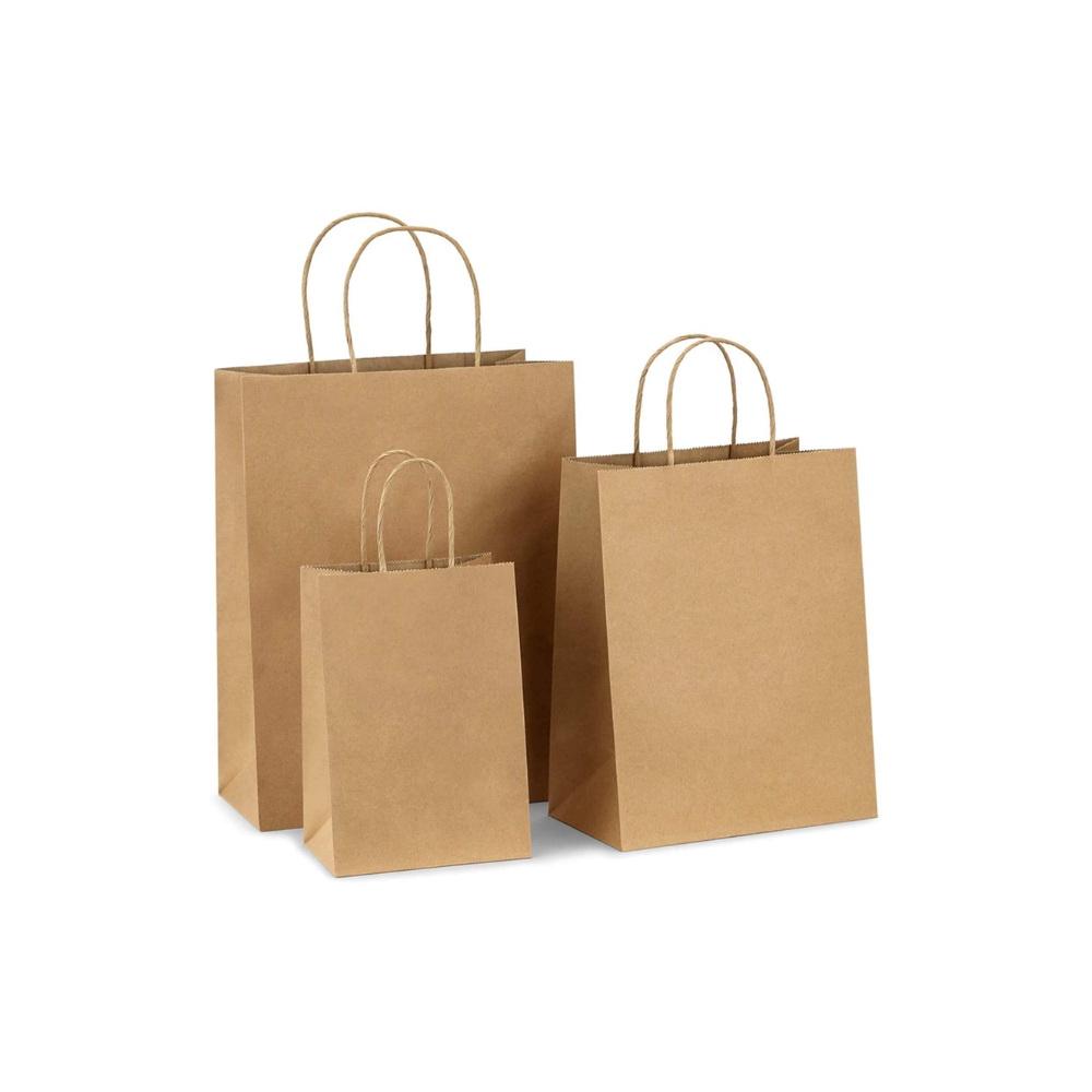 NATURAL PACKING TWISTED HANDLE PAPER BAG 10X5X13 250/CS
