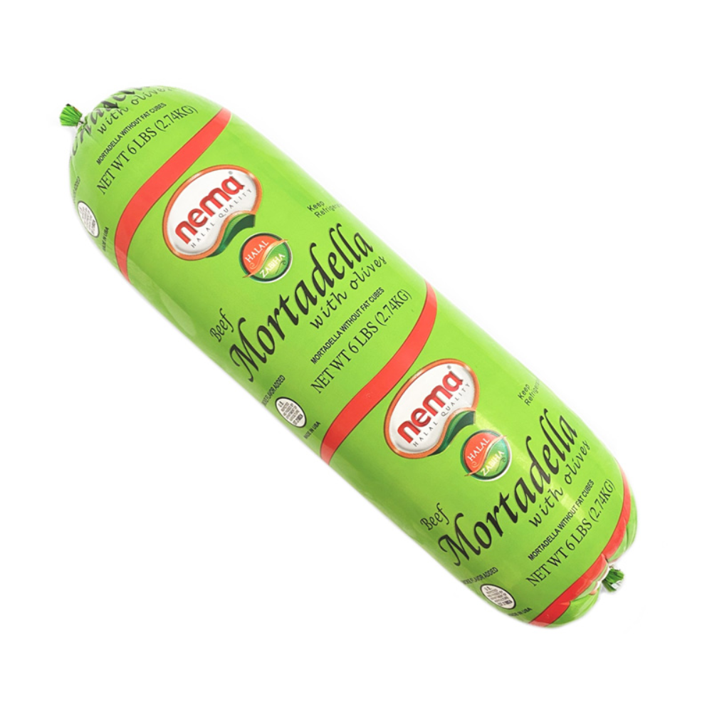 NEMA MORTADELLA BEEF WITH OLIVES 450G
