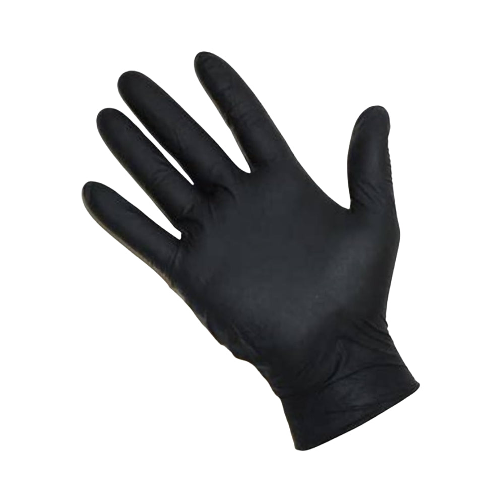 NITRILE GLOVES BLACK SMALL 100 PC