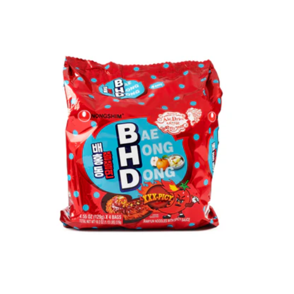 NS BAE HONG DONG NOODLES XXXSPICY AIR DRIED  (129 GM X4) 516 GM