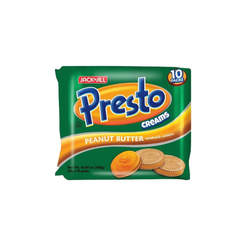 PRESTO CREAMS PEANUT BUTTER SANDWICH COOKIES 300GM