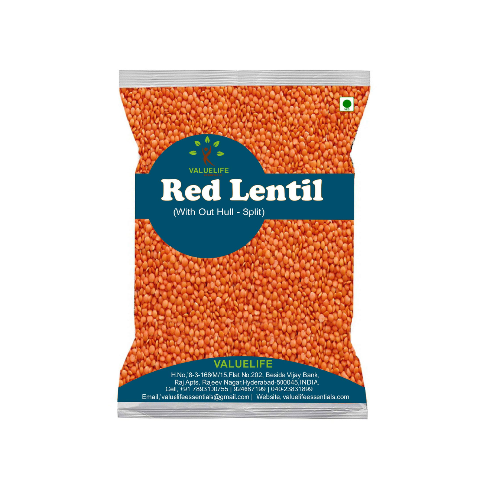 RED SPLIT LENTILS 1 KG