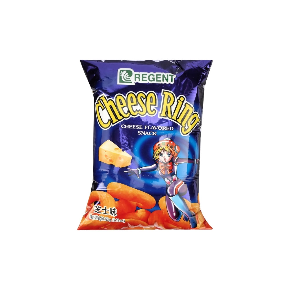 REGENT CHEESE RING CHEESE FLAVOURED SNACK 60GM