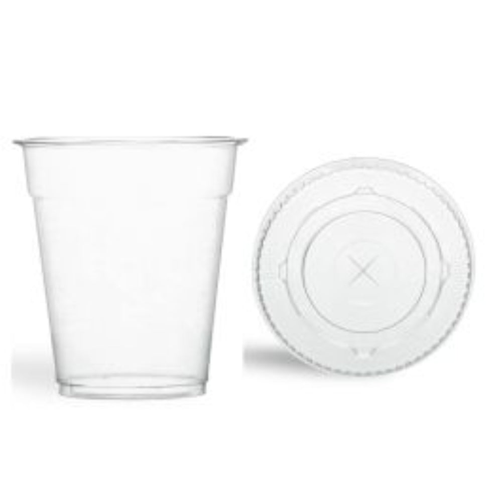 ROYAL 12/16OZ CLEAR FLAT LID (LASSI/SMOOTHIE) 1000PCS