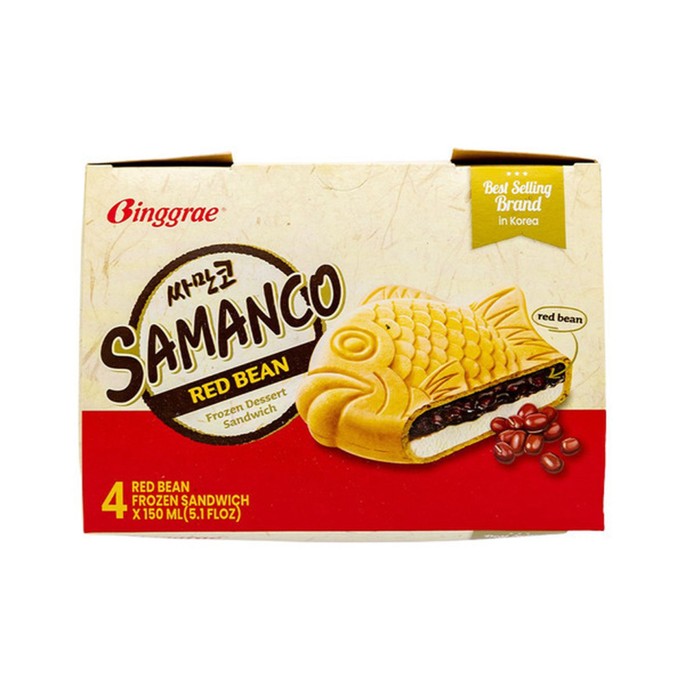 SAMANCO RED BEAN & BUN SANDWICHES 4 EACH